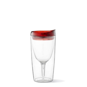 Vino2Go® with Red Deluxe Acrylic Lids