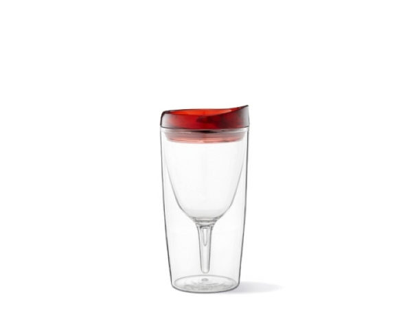 Vino2Go® with Red Deluxe Acrylic Lids